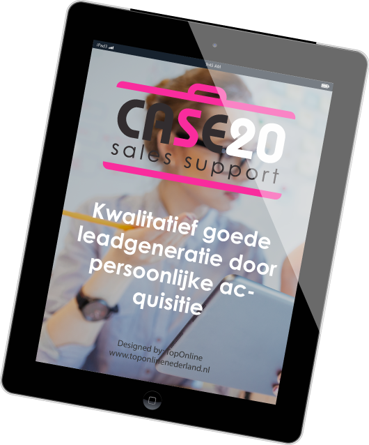 case20 bedrijfspresentatie met behulp van een ipad voor goede leadgeneratie